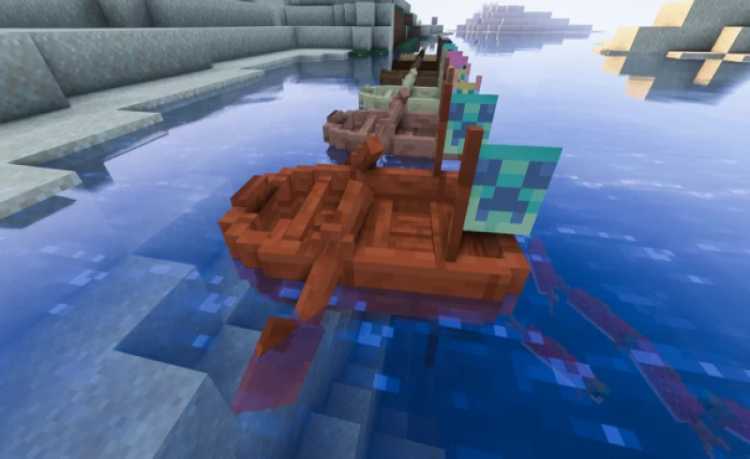 MCPE/Bedrock Aesthetic Boats [1.16+]