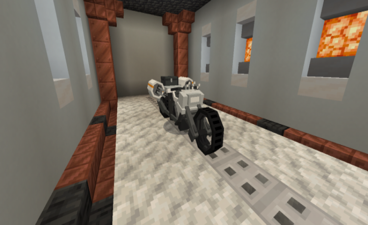 MCPE/Bedrock B203 Motorcycle (Addon)