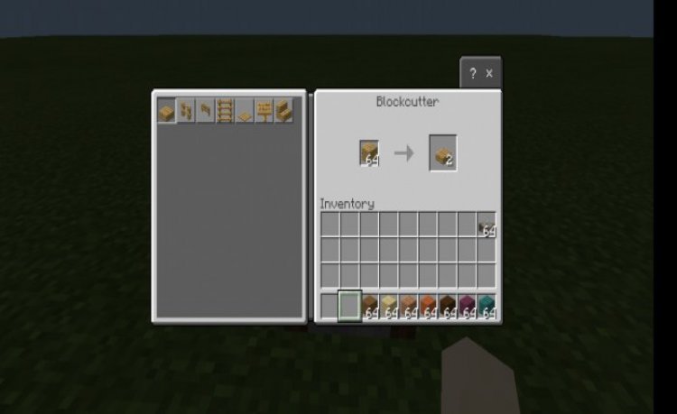 MCPE/Bedrock Blockcutter (Craftable Wood Blocks in Stonecutter)