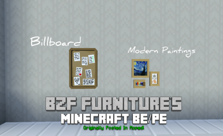 MCPE/Bedrock Bzf Furniture&#039;s Addon