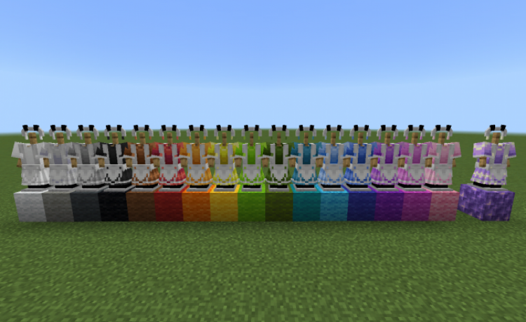 MCPE/Bedrock Cat Maid Dresses