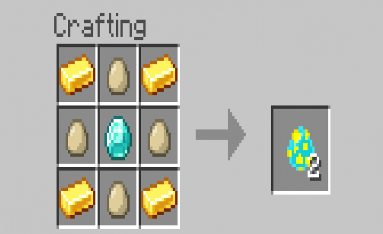 MCPE/Bedrock Crafteable Spawn Eggs