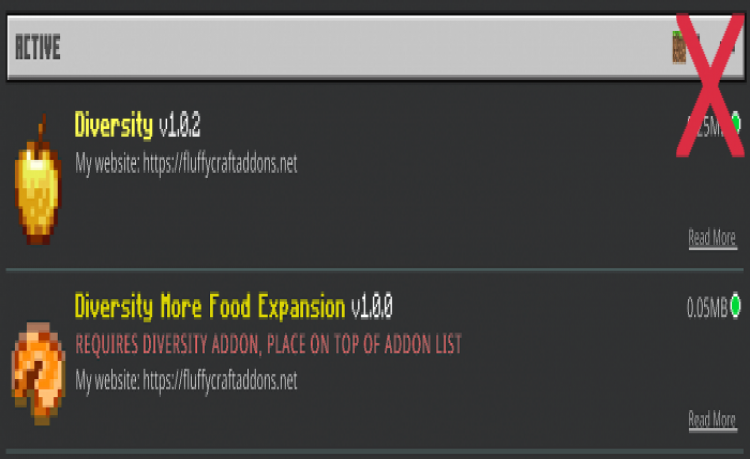 MCPE/Bedrock Diversity More Food Expansion