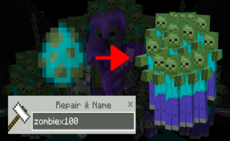 MCPE/Bedrock Enchanted Name [Zombie]