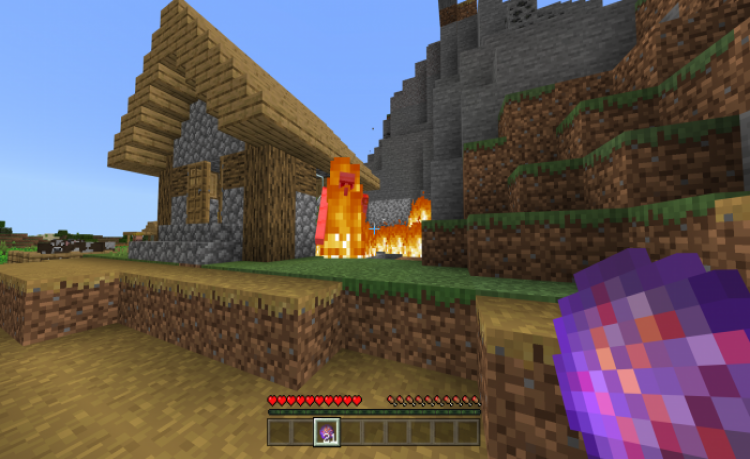 MCPE/Bedrock Explosive Throwable Fireballs (Addon)