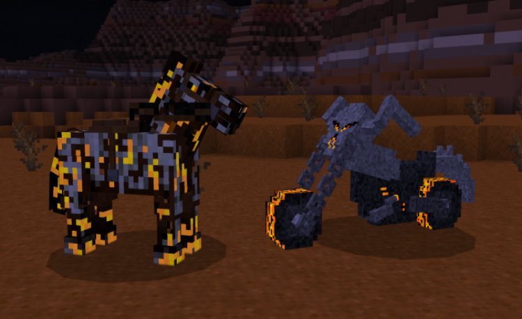 MCPE/Bedrock Ghost Rider's Hell Cycle Addon HELL HORSE Update! (1.17 Patch)