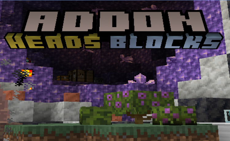 MCPE/Bedrock Heads Blocks (1.17) - Not Entities