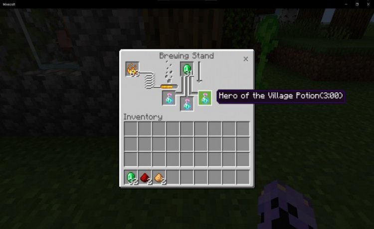 MCPE/Bedrock Hero of the Village Potion Addon