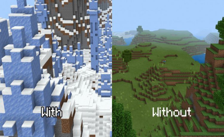 MCPE/Bedrock Ice Spike World Add-On