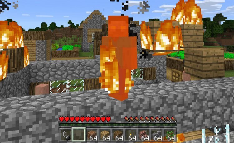 MCPE/Bedrock Invincibility Addon