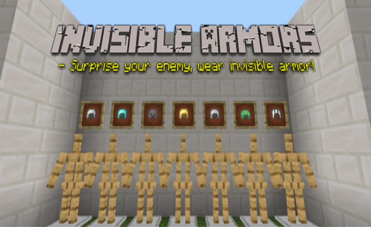 MCPE/Bedrock Invisible Armor Addon