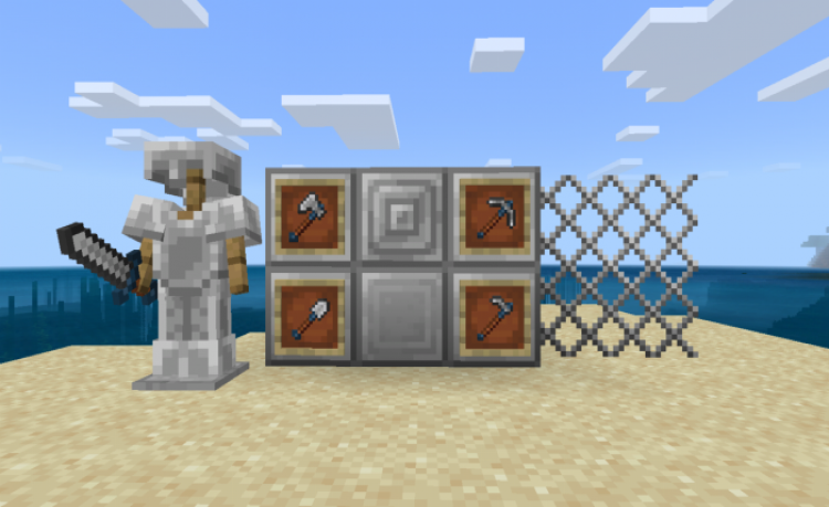 MCPE/Bedrock Iron and Carbon - Steel Add-on