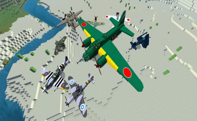 MCPE/Bedrock KanColle Add-On WW2 Aircraft & Tanks