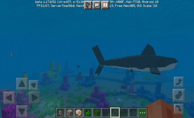 MCPE/Bedrock Megalodon and Grasshoppers Add-On