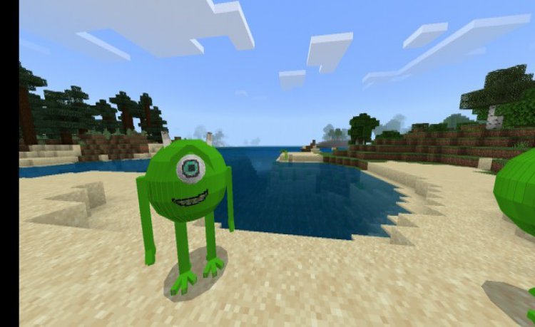 MCPE/Bedrock Mike Wazowski in Minecraft