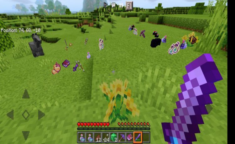 MCPE/Bedrock Minecraft But, Flowers Drop OP Items