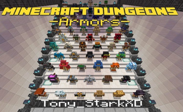 MCPE/Bedrock Minecraft Dungeons Armors Beta 4 - Craftable Update -