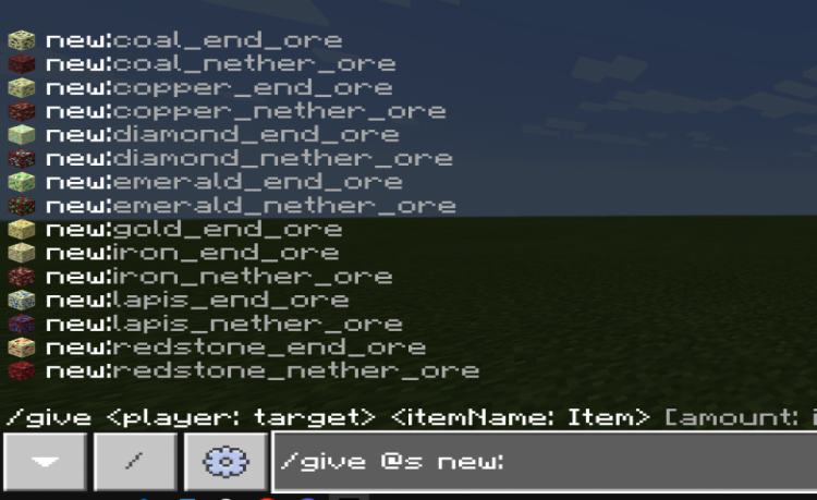MCPE/Bedrock OresDimension Addon