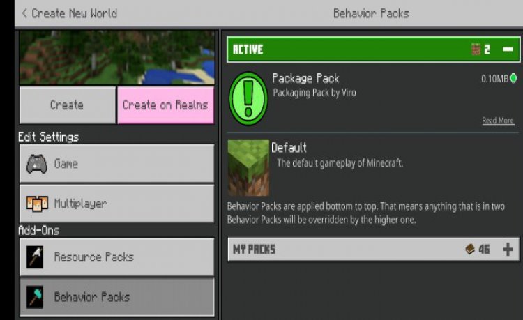 MCPE/Bedrock Package Addon