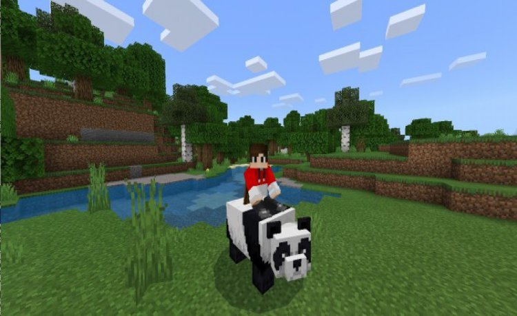 MCPE/Bedrock Rideable Panda 1.17+