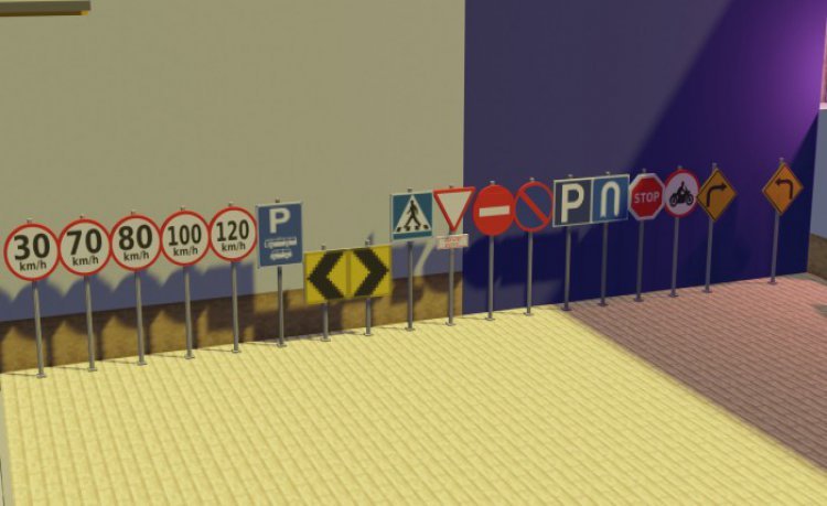 MCPE/Bedrock RoadSigns+ [Blocks]