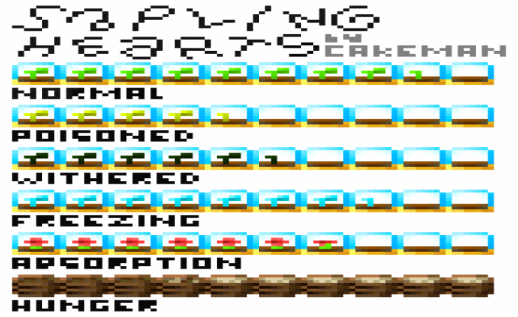 MCPE/Bedrock Sapling Hearts