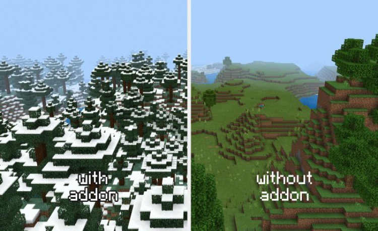 MCPE/Bedrock Snowy Taiga World Add-On