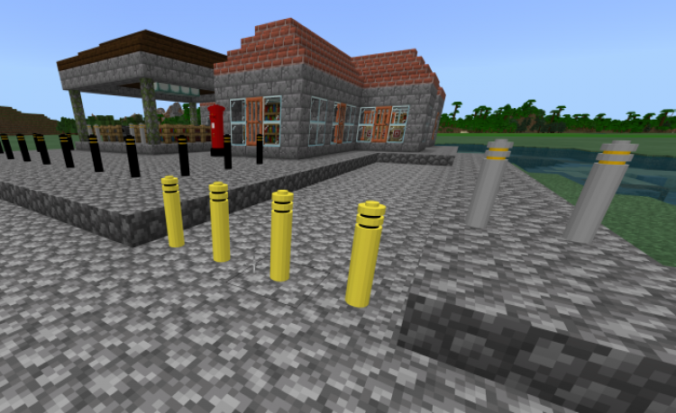 MCPE/Bedrock Snowy's Modern Bollards