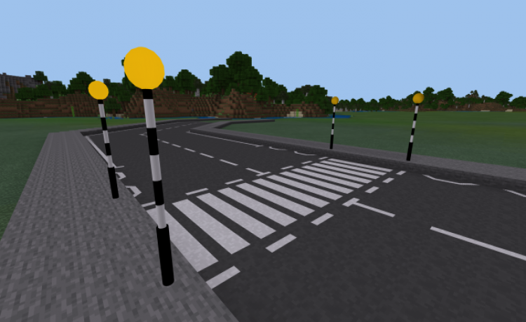MCPE/Bedrock Snowy's Zebra Crossing
