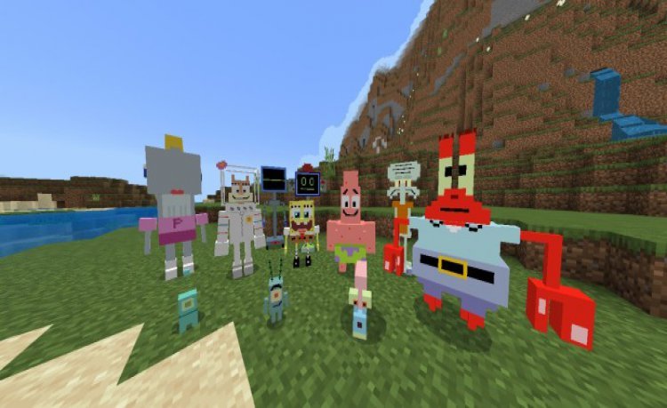 MCPE/Bedrock SpongeBob SquarePants Addon