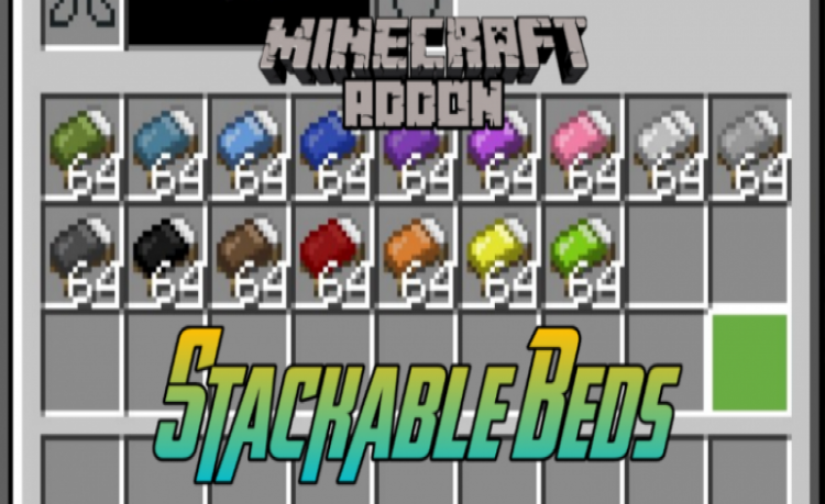 MCPE/Bedrock Stackable Beds Addon