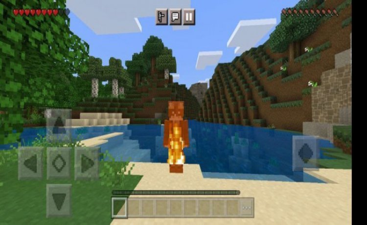 MCPE/bedrock Sun Hurts Simple Addon