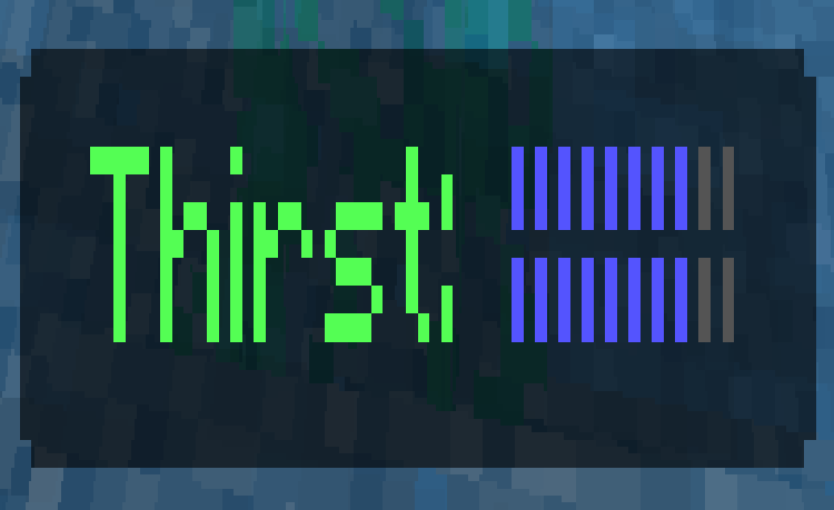 MCPE/Bedrock Thirst Addon