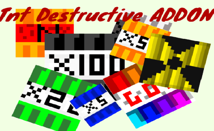 MCPE/Bedrock TNT Destructive Addon