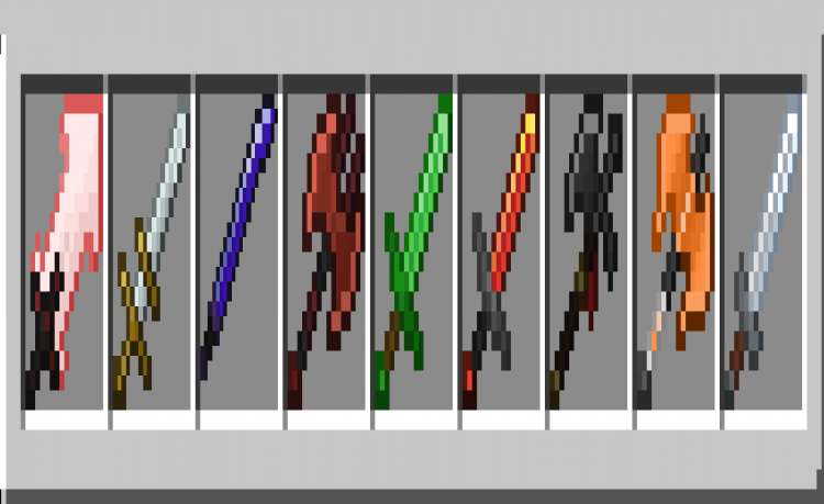 MCPE/Bedrock Too Many Swords V2! (20 More Weapons!)