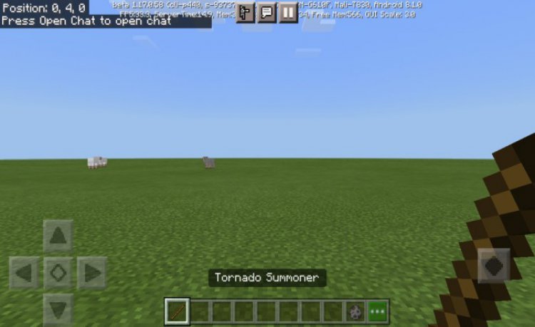 MCPE/Bedrock Tornado Addon!