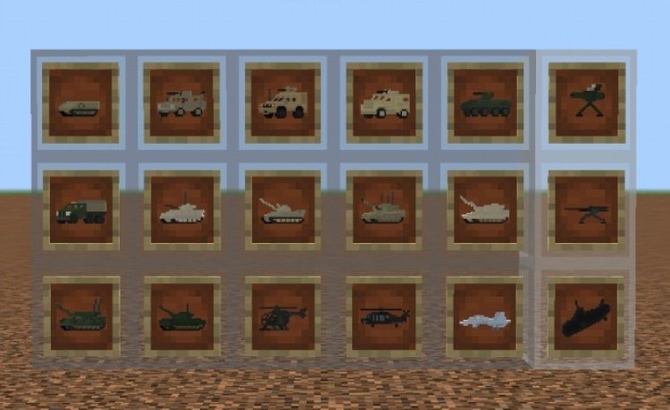 MCPE/Bedrock WarVehicles Add-on