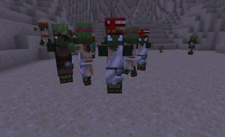MCPE/Bedrock Zombie Villager Varients 1.17