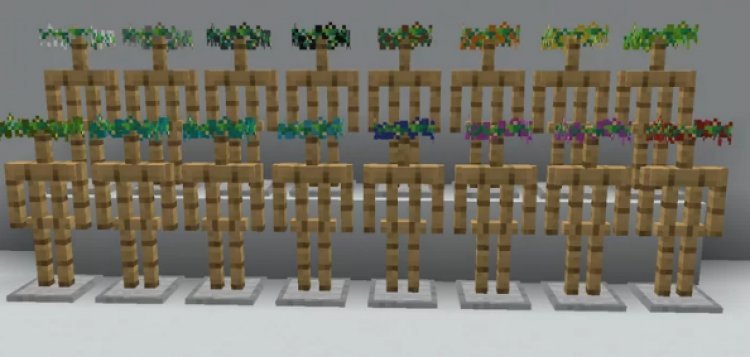 Dyeable Flower Crowns | Minecraft Bedrock
